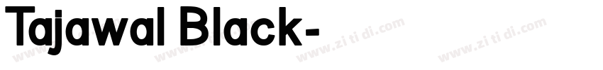 Tajawal Black字体转换